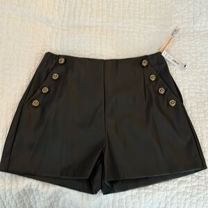 Aqua from Bloomingdale’s Vegan Leather shorts -Size L